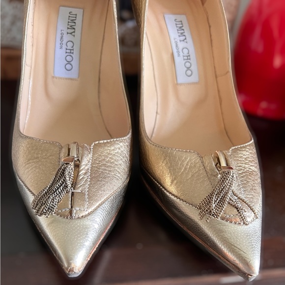 Jimmy Choo Golden Heels - Picture 5 of 6